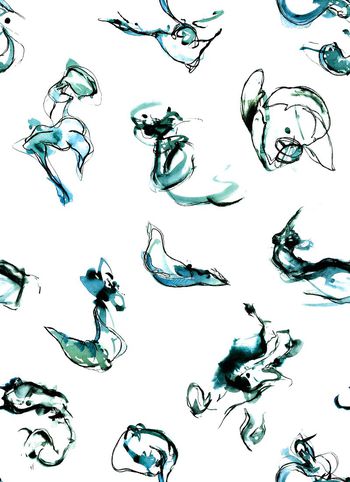 530799-抽象 中国风 笔刷 泼墨 服装 家