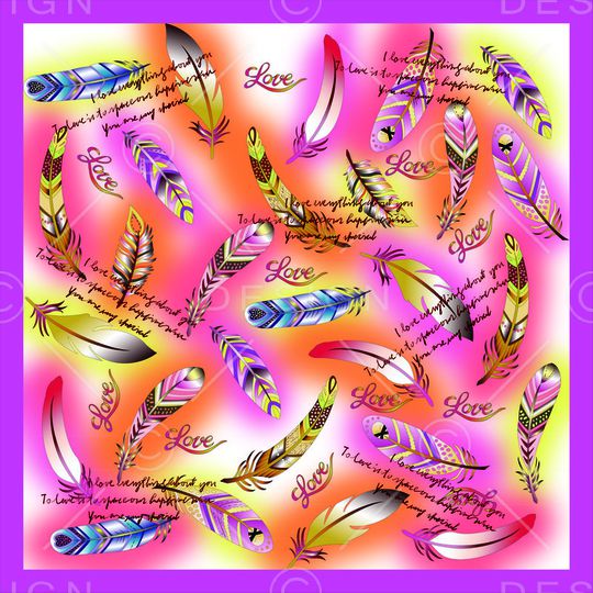 丝巾印花华亿平台图片