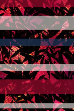 热带植物印花华亿平台图片