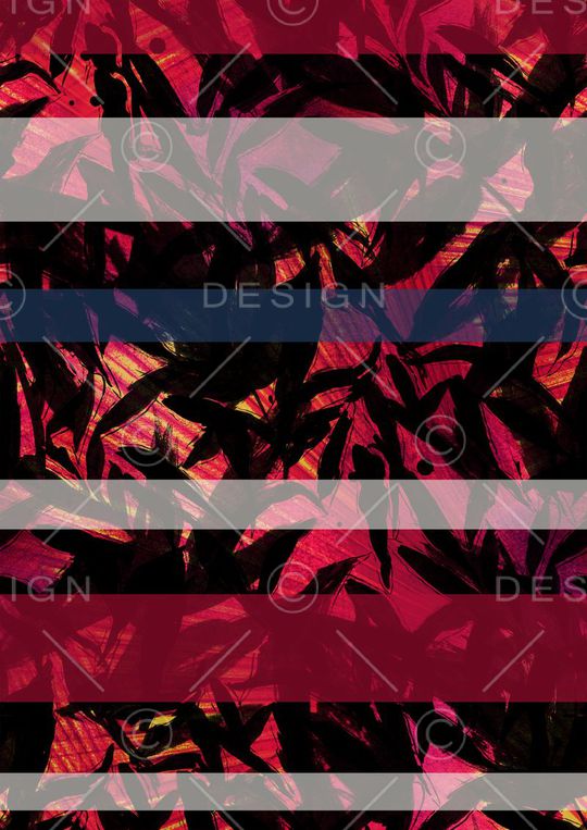 热带植物印花华亿平台图片