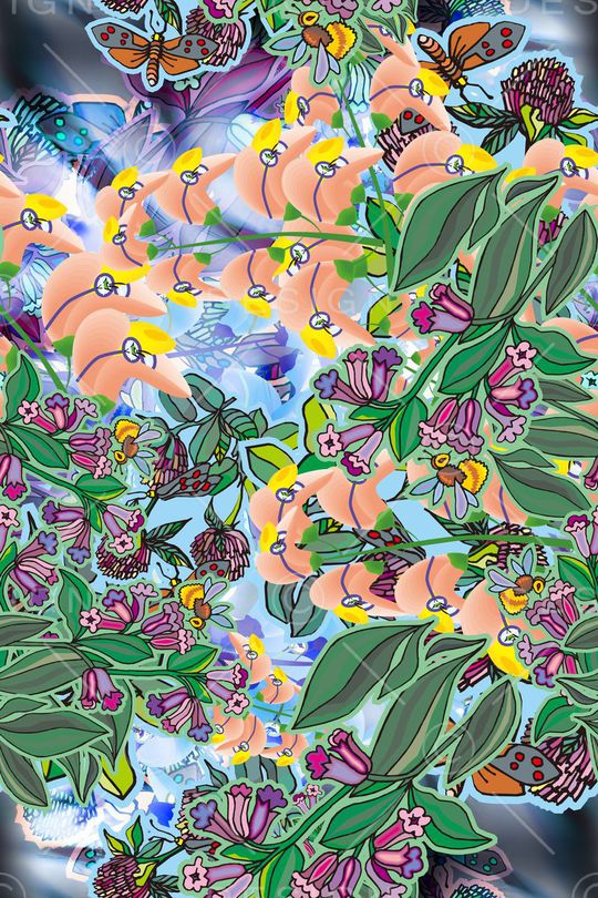 清新印花华亿平台图片