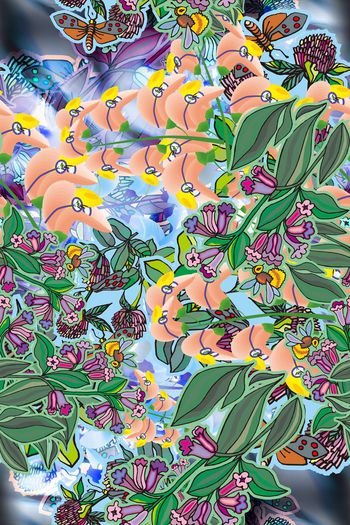 清新印花华亿平台图片