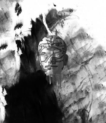 水墨印花华亿平台图片