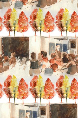 人物印花华亿平台图片