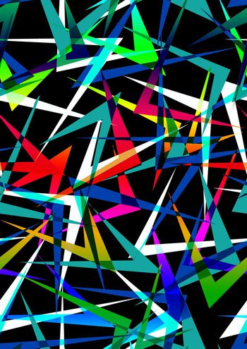 530915-原创设计 户外运动休闲 多彩 几何