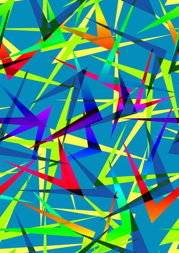 530916-原创设计 户外运动休闲 多彩 几何