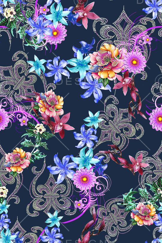 抽象印花华亿平台图片