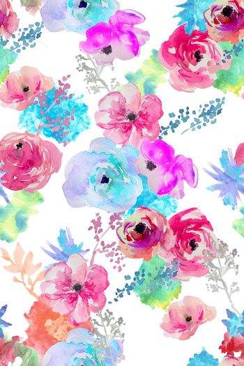 530957-写意水彩花卉女装华亿平台