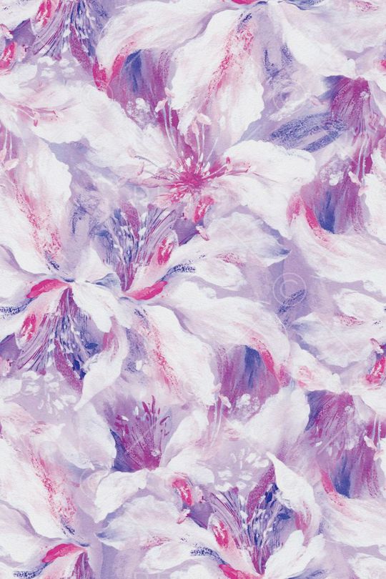 抽象水彩花卉印花华亿平台图片