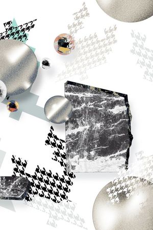 几何元素印花华亿平台图片