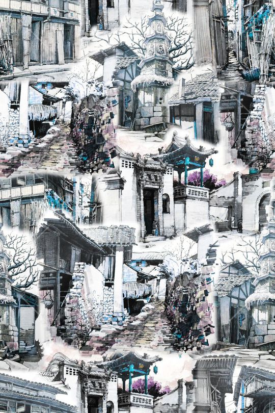 手绘 时尚 潮流印花华亿平台图片