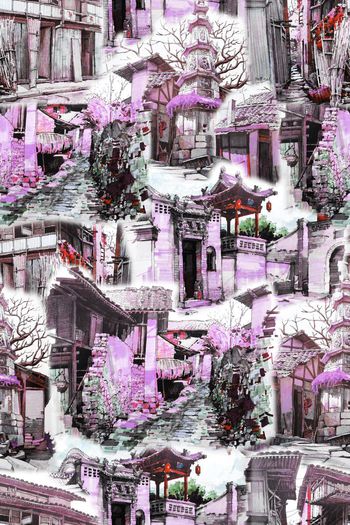 531079-手绘时尚潮流复古建筑