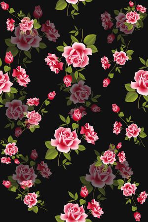 清爽 流行时尚 碎花 服装 家纺印花华亿平台图片