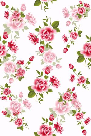 清爽 流行时尚 碎花 服装 家纺印花华亿平台图片