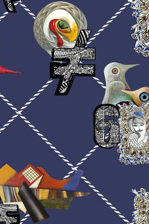 抽象画印花华亿平台图片