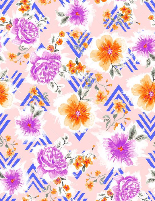 原创手绘印花华亿平台图片