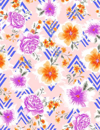 531194-手繪浪漫效果花 