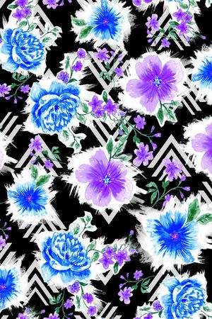 原创手绘印花华亿平台图片