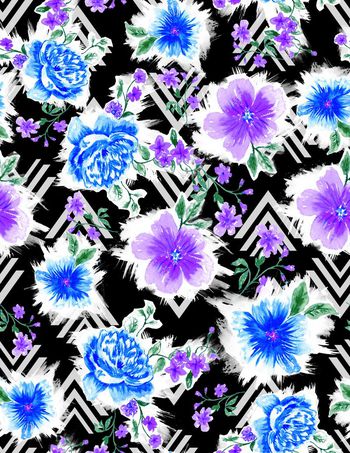 531195-手繪浪漫效果花 