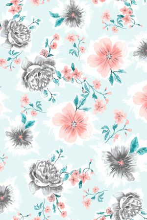 原创手绘印花华亿平台图片