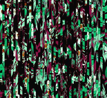 531205-几何竖条竹叶