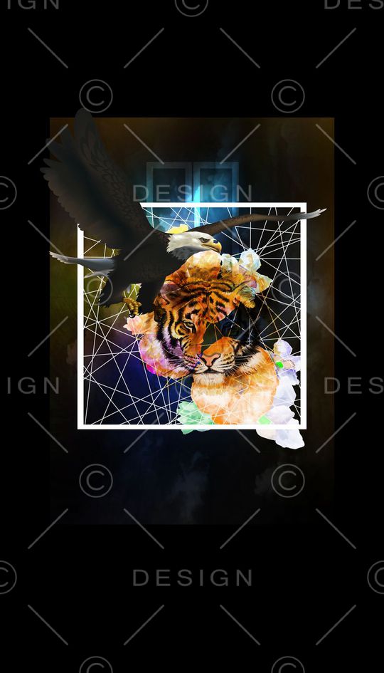 时尚潮流印花华亿平台图片