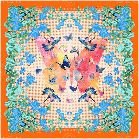 花卉鸟类印花华亿平台图片