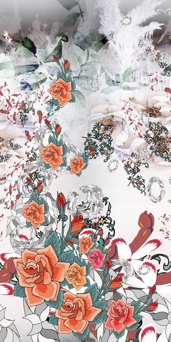 中国风民族系列印花华亿平台图片