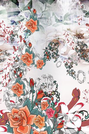 中国风民族系列印花华亿平台图片