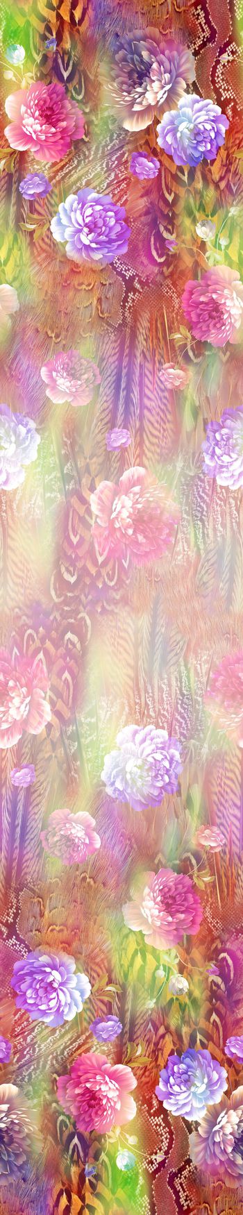 蟒蛇纹印花华亿平台图片