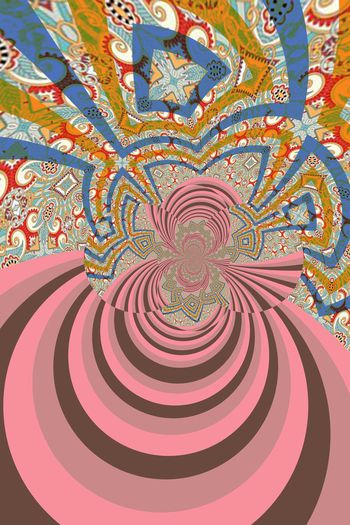 抽象印花华亿平台图片