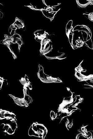 抽象 笔刷 泼墨印花华亿平台图片