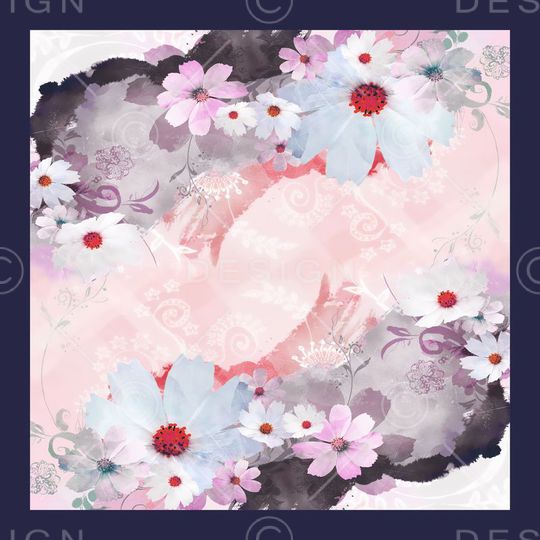 丝巾华亿平台印花华亿平台图片