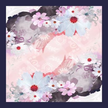 531370-丝巾时尚花会 抽象 花卉