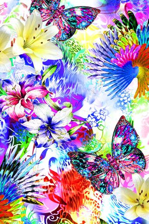 流行时尚印花华亿平台图片