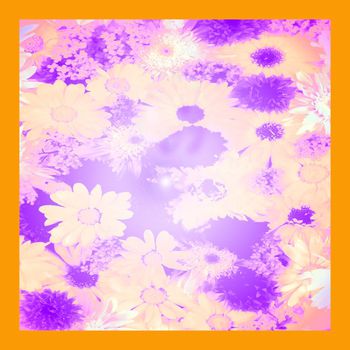 531380-花卉  简单方巾 时尚  