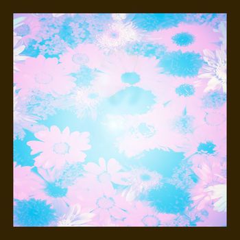 531381-花卉  简单方巾 