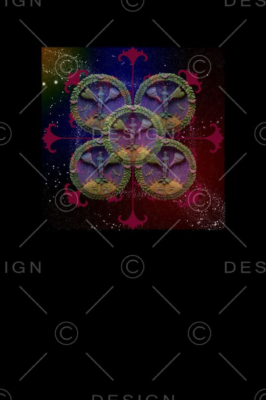 复古印花华亿平台图片