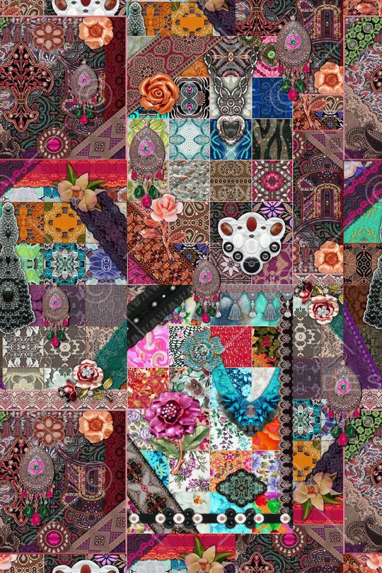 民族风印花华亿平台图片