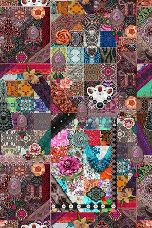 民族风印花华亿平台图片