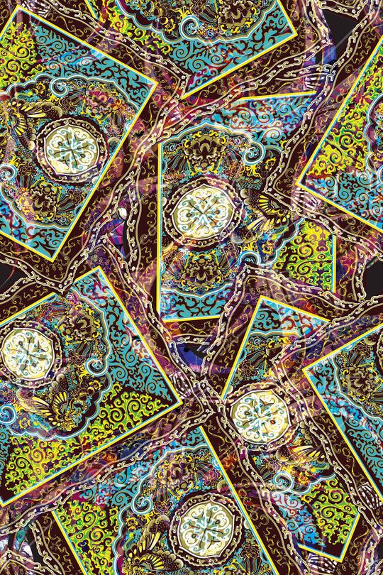 装饰纹印花华亿平台图片