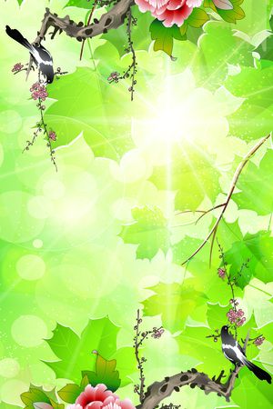 中国风印花华亿平台图片