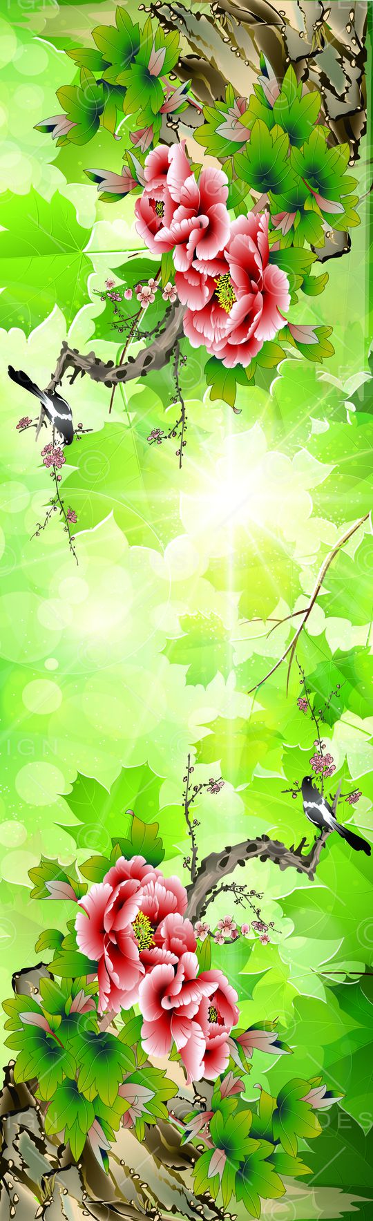 中国风印花华亿平台图片