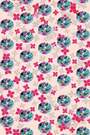 抽象印花华亿平台图片