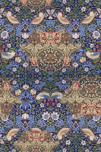 531508-民族风挂毯式花鸟花纹