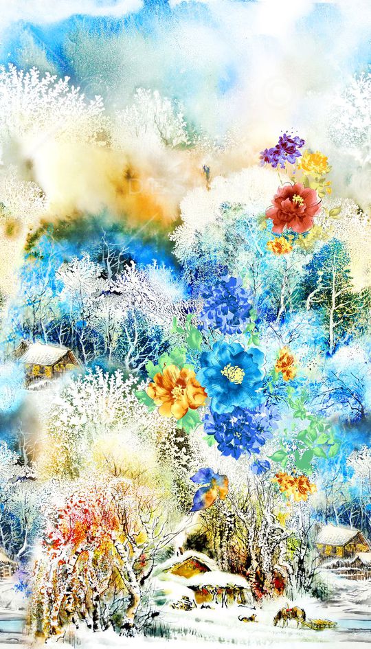 中国风印花华亿平台图片