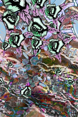 复古时尚印花华亿平台图片