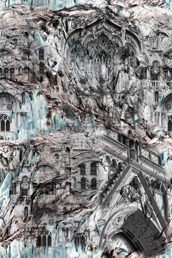 531571-复兴记忆-复古山石纹理浮雕欧式建筑