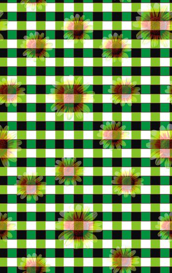 531573-条纹格子花卉