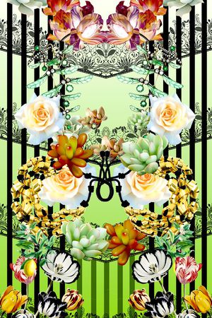 多肉植物印花华亿平台图片